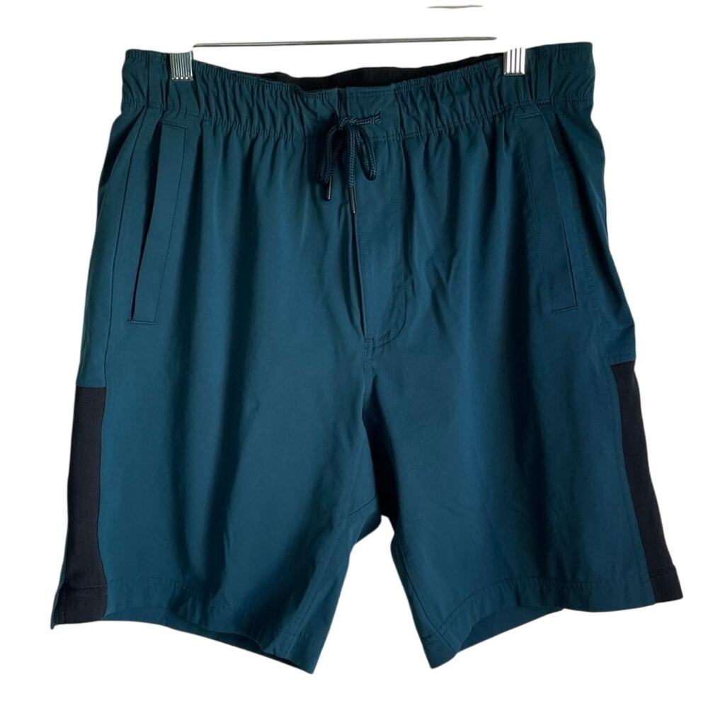 Duluth Trading Co Men's Bullpen Lined Corralling 9" Shorts Sz M Teal #38451